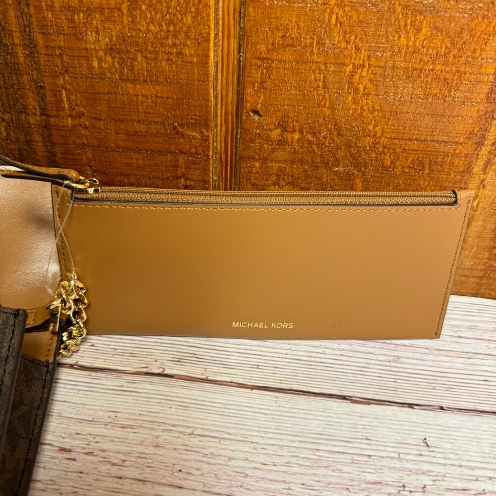 MICHAEL KORS Jet Set 2 in 1 Wallet-On-A-Chain Small Crossbody - Picture 4 of 7